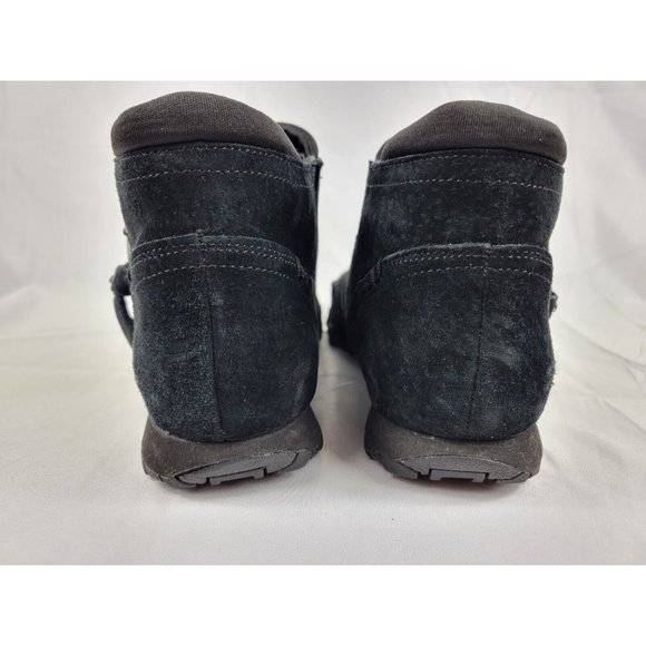 Skechers Bikers Zappiest Suede Zipper Shoes Sneakers Womens Size 6 Black 49590 - Picture 6 of 12